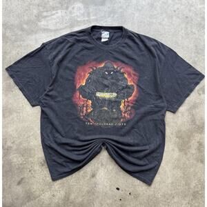 Vintage Disturbed Band Tee Ten Thousand Fists Concert Album T-Shirt Heavy Metal